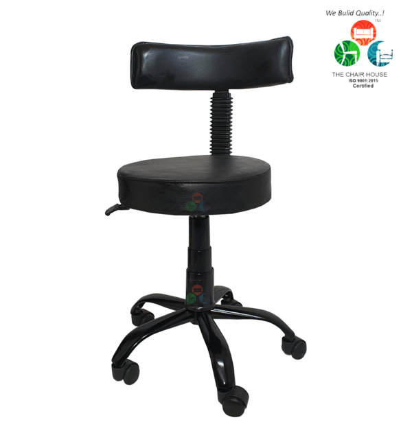 BS1 Adjustable Height Revolving Stool/Chair (Bold Black, Metal Base) 7 BS1 Adjustable Height Revolving Stool/Chair (Bold Black, Metal Base)