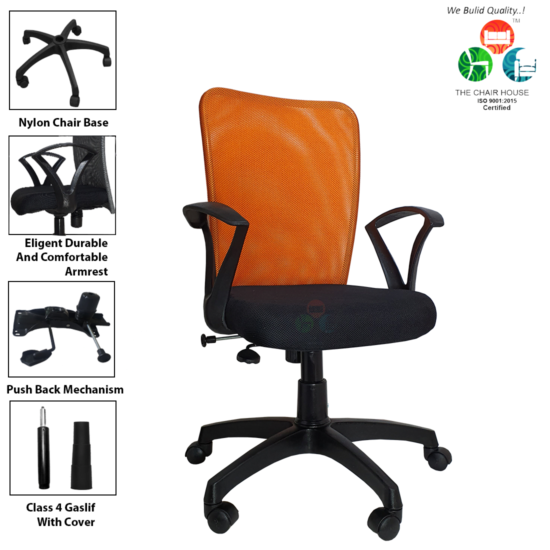 C01-Sigma 'S' Handle Mid Back Office Chair Office/Study Computer Chair