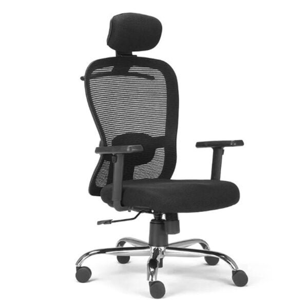 Office Chair, High Back Mesh Ergonomic Home Office Desk Chair With Smart Synchro-Tilt Mechanism, 2D Adjustable Armrests, Adjustable Lumbar Support & Heavy Duty Metal Base