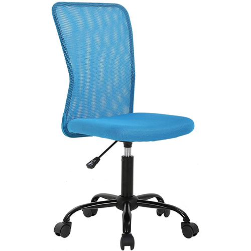 C64- Ergonomic Office Chair Cheap Desk Chair Mesh Computer Chair Back Support Modern Executive Mid Back Rolling Swivel Chair (Ocean)