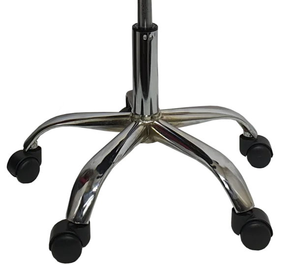 BS2 Adjustable Height Revolving Stool/Chair (Bold Black, Chrome Base)