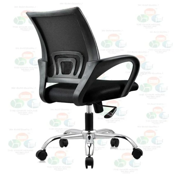 C22 Max Ergonomic Mesh Office Chair  360° Swivel, Adjustable Arms & Back (Mid-Back, Black)