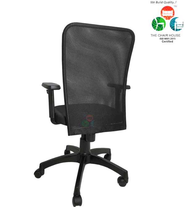 C07 Sigma C08 'T' Nylon Mid-Back Office Chair (Black)