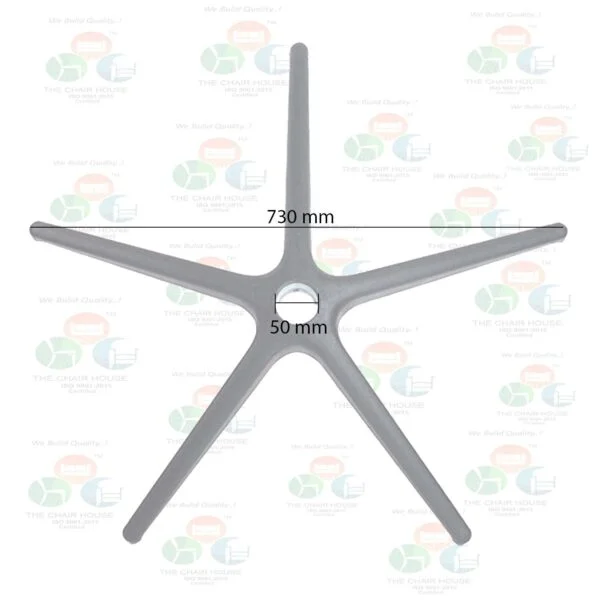 CB02 Nylon 60cm Swivel Office Chair Base  PVC Hole Diameter