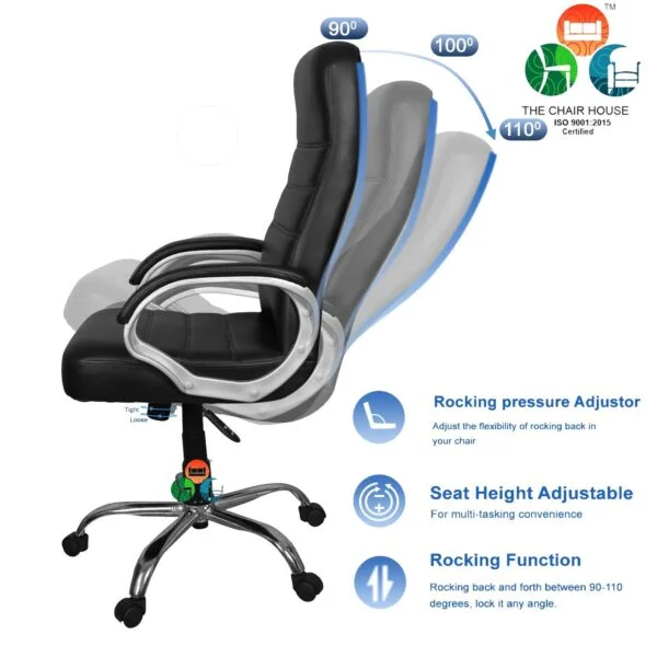 C21 AQUA Line High-Back Executive Office Chair (Black)