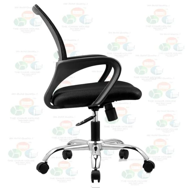 C22 Max Ergonomic Mesh Office Chair  360° Swivel, Adjustable Arms & Back (Mid-Back, Black)