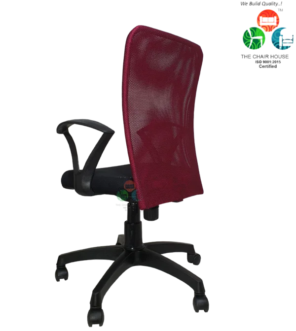 C02 Sigma ‘S’ Handle Mid-Back Mesh Office Chair (Maroon)