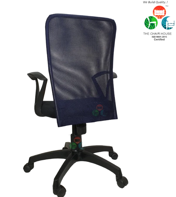 C02 Sigma ‘S’ Handle Mid-Back Mesh Office Chair (Blue)