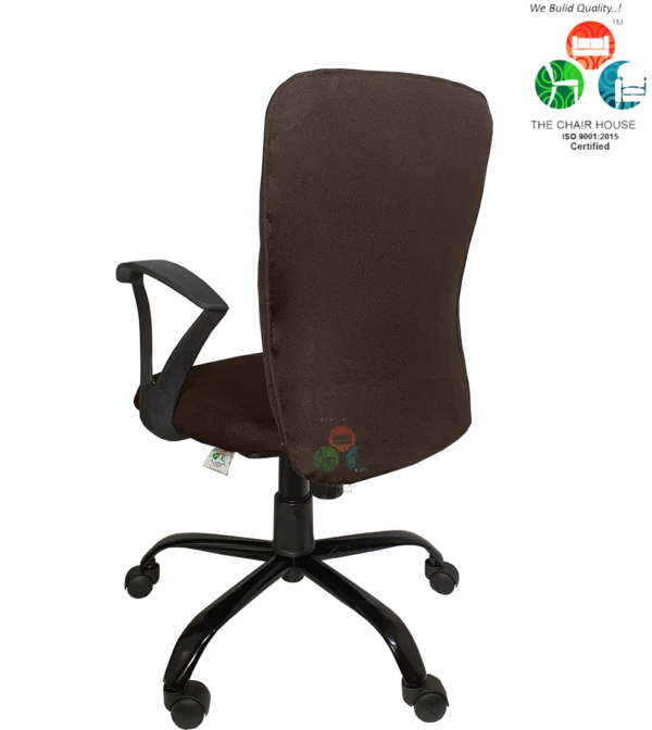 C11 Zebra 'S' Handle Ergonomic Mid-Back Office Chair (Brown)
