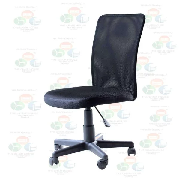 C39 Sigma Armless Mid-Back Height-Adjustable Revolving Desk Chair (Black) 7 C39 Sigma Armless Mid-Back Height-Adjustable Revolving Desk Chair (Black)
