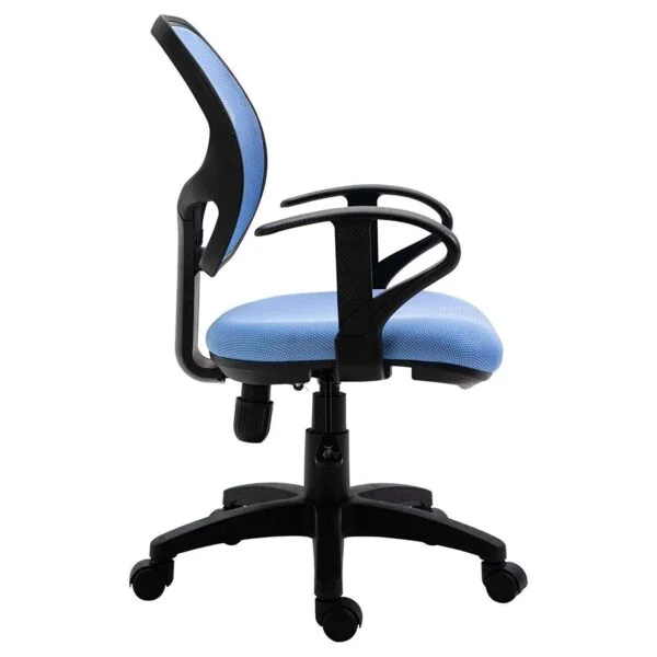 803 Mid-Back Mesh Office Chair | Fixed Handle, Ergonomic Design (Blue) 11 803 Mid-Back Mesh Office Chair | Fixed Handle, Ergonomic Design (Blue)