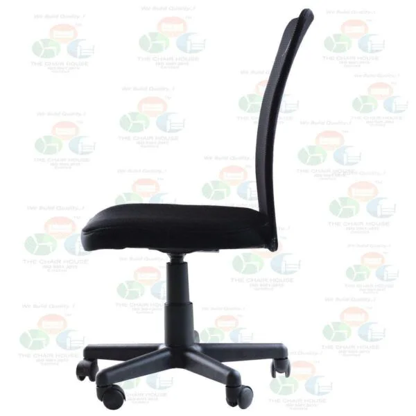 C39 Sigma Armless Mid-Back Height-Adjustable Revolving Desk Chair (Black) 8 C39 Sigma Armless Mid-Back Height-Adjustable Revolving Desk Chair (Black)