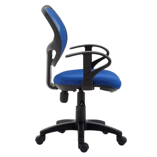 803 Mid-Back Mesh Office Chair | Fixed Handle, Ergonomic Design (Blue)