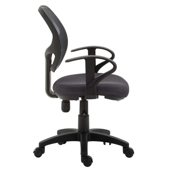 C55-Children's Swivel Chair Desk Chair Swivel Chair Office Swivel Chair Cool, 5 Double castors, seat Upholstery, Armrests, (Mid-Back, Black) 8 C55-Children's Swivel Chair Desk Chair Swivel Chair Office Swivel Chair Cool, 5 Double castors, seat Upholstery, Armrests, (Mid-Back, Black)