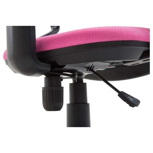 803 Mid-Back Mesh Office Chair | Fixed Handle, Ergonomic Design (Pink) 9 803 Mid-Back Mesh Office Chair | Fixed Handle, Ergonomic Design (Pink)