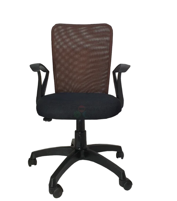 C02 Sigma ‘S’ Handle Mid-Back Mesh Office Chair (Brown)