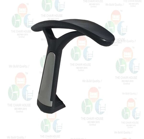 Office Chair Fixed Nylon T- Handle with Fitting Set - 1- Silver