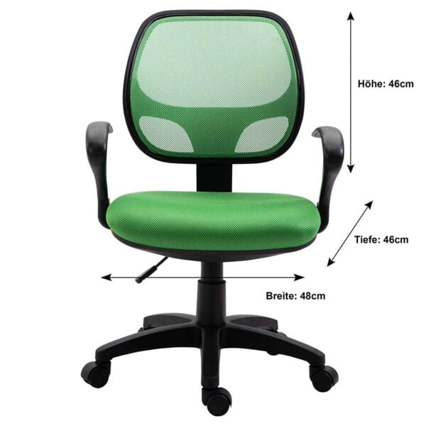 803 Mid-Back Mesh Office Chair | Fixed Handle, Ergonomic Design (Green) 11 803 Mid-Back Mesh Office Chair | Fixed Handle, Ergonomic Design (Green)