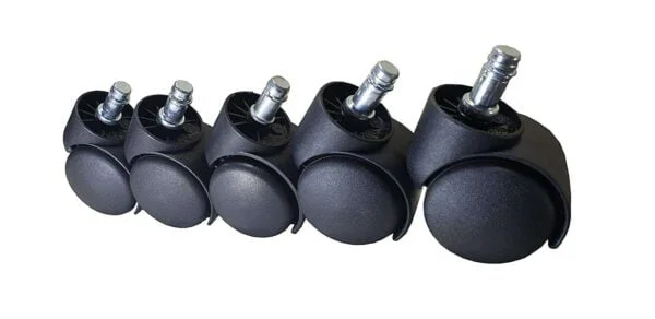 C1 Premium Revolving Castor Wheels for Office Chairs (Set of 5, Black, Pin Type) 6 C1 Premium Revolving Castor Wheels for Office Chairs (Set of 5, Black, Pin Type)
