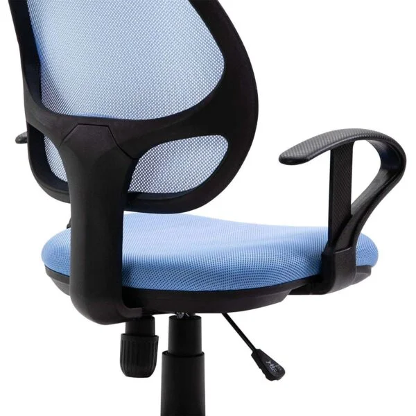 803 Mid-Back Mesh Office Chair | Fixed Handle, Ergonomic Design (Blue) 9 803 Mid-Back Mesh Office Chair | Fixed Handle, Ergonomic Design (Blue)