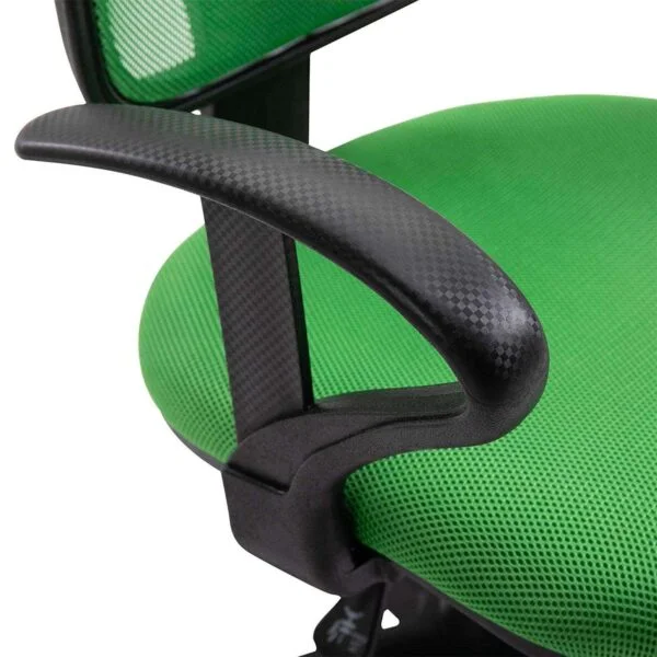 803 Mid-Back Mesh Office Chair | Fixed Handle, Ergonomic Design (Green)