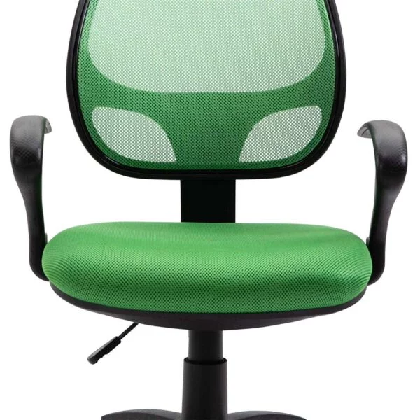803 Mid-Back Mesh Office Chair | Fixed Handle, Ergonomic Design (Green)