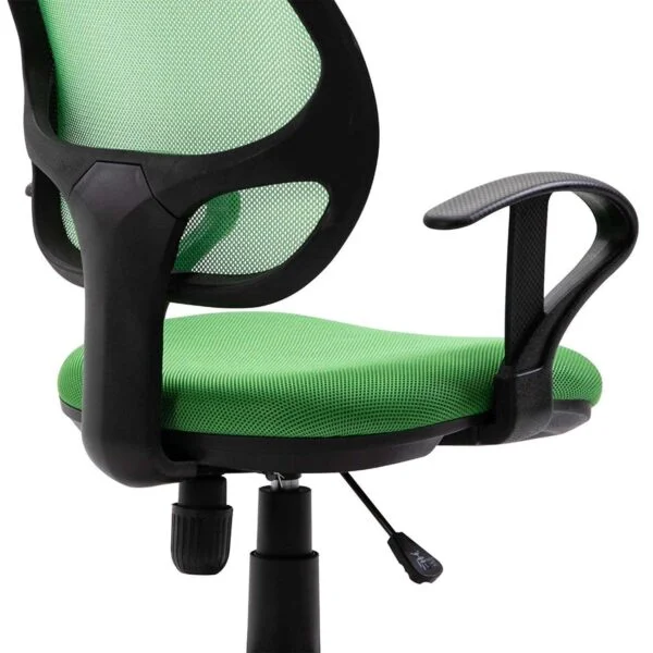 803 Mid-Back Mesh Office Chair | Fixed Handle, Ergonomic Design (Green)