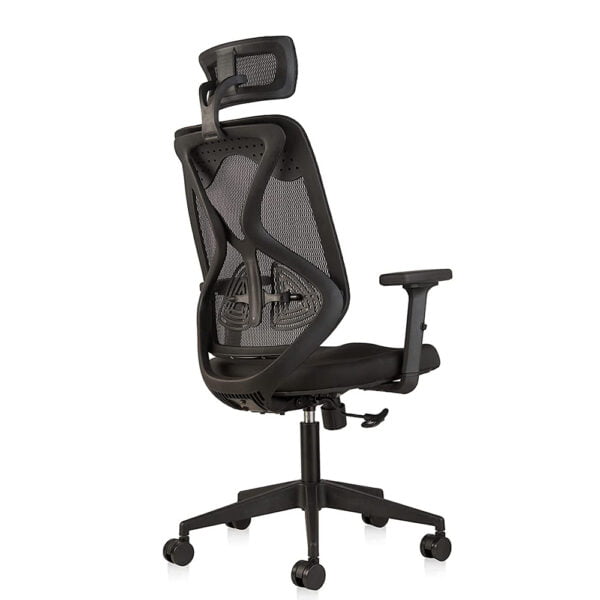 Ergonomic Mesh Home & Office Chair Imported Pneumatic Hydraulic | 2D Padded Adjustable (High Back – Black Color)