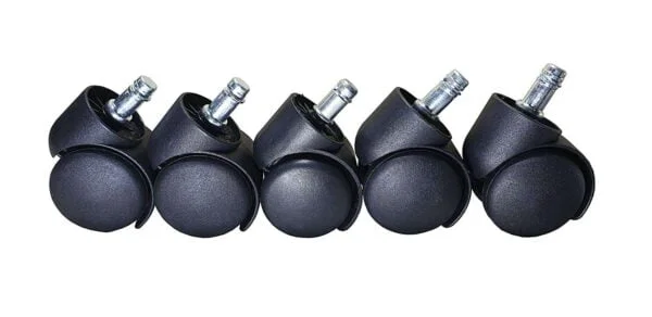 C1 Premium Revolving Castor Wheels for Office Chairs (Set of 5, Black, Pin Type) 7 C1 Premium Revolving Castor Wheels for Office Chairs (Set of 5, Black, Pin Type)