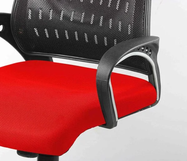 898 Ergonomic Mesh Back Chair | Tilting Mechanism (Black Mesh Back, Red Seat) 8 898 Ergonomic Mesh Back Chair | Tilting Mechanism (Black Mesh Back, Red Seat)