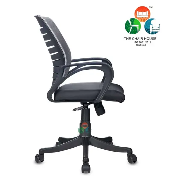 C65 Boom Low-Back Ergonomic Mesh Desk Chair (Grey & Black)