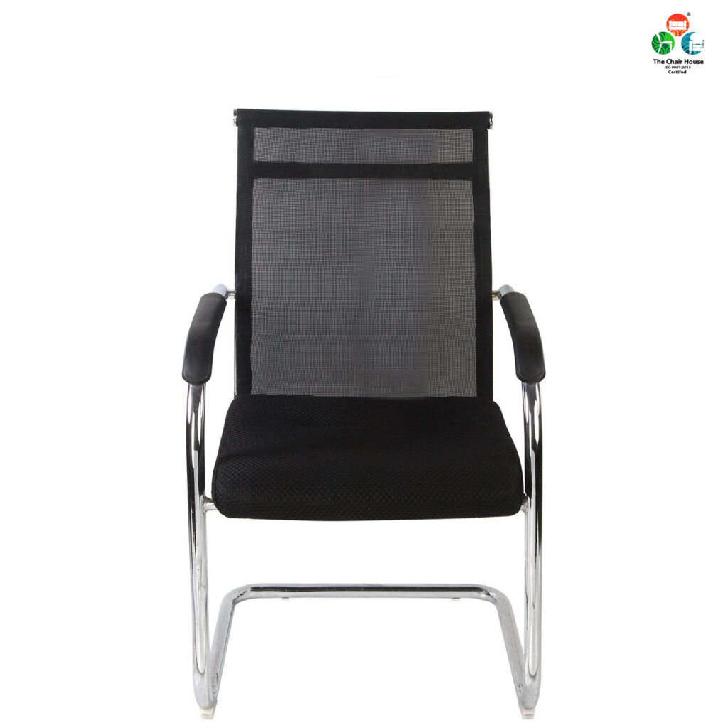 C70 – Mesh Office Fixed Visitor Chair (Black)