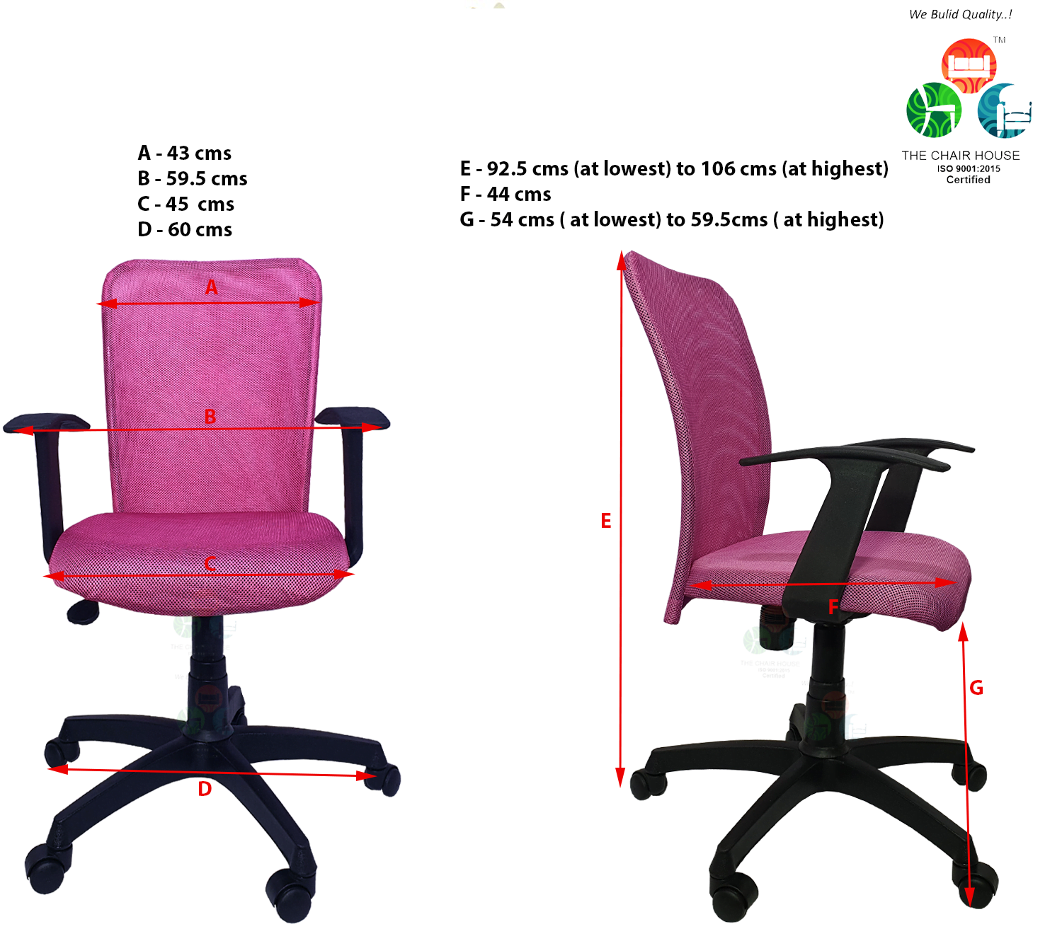 Godrej bravo discount high back chair