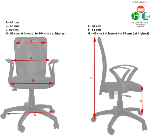 C02 Sigma āSā Handle Mid-Back Mesh Office Chair (Black) 10 C02 Sigma āSā Handle Mid-Back Mesh Office Chair (Black)