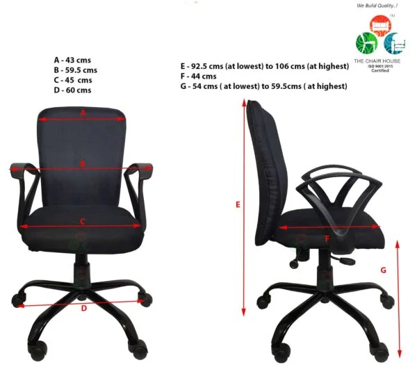C10 Zebra 'S' Handle Mid-Back Ergonomic Office Chair (Black) 12 C10 Zebra 'S' Handle Mid-Back Ergonomic Office Chair (Black)