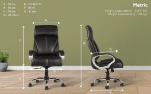C79 High-Back Executive Leather Office Chair | Boss/Director Revolving Chair (Black) 16 b43b0a6e 72f9 4afe 972f b0807e493301. CR00970600 PT0 SX970 V1