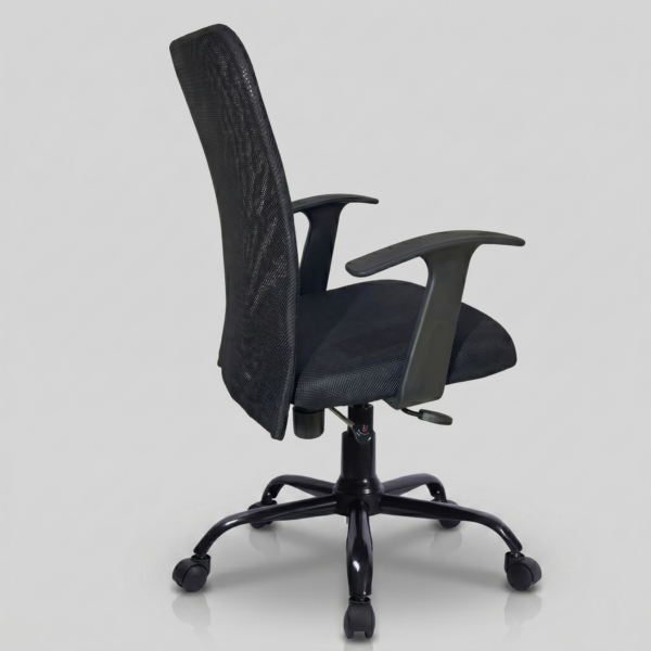 Close up of breathable mesh backrest on C47 Sigma office chair