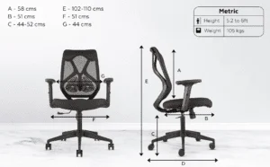 C77 Mid-Back Ergonomic Mesh Office Chair | Pneumatic Hydraulic, 2D Adjustable Armrests (Black) 16 e48a65d7 4b01 49db b064 932c45da85cc. CR00970600 PT0 SX970 V1