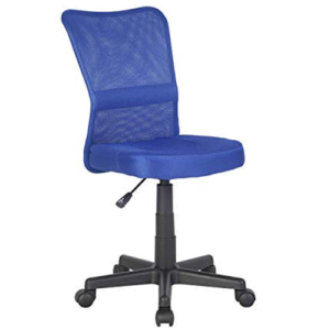 Ergonomic Office Chair Cheap Desk Chair Mesh Computer Chair Back Support Modern Executive Mid Back Rolling Swivel Chair (Blue)