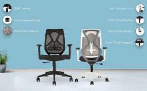 C78 Ergonomic Mesh Office Chair | Pneumatic Hydraulic, 2D Adjustable Armrests (Mid Back - White) 13 f1197dfd 0786 4c1c 88df bd0ae676daa1. CR00970600 PT0 SX970 V1