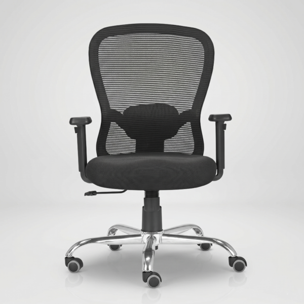 C288 Hanger mid-back ergonomic mesh office chair by TheChairHouse with chrome base