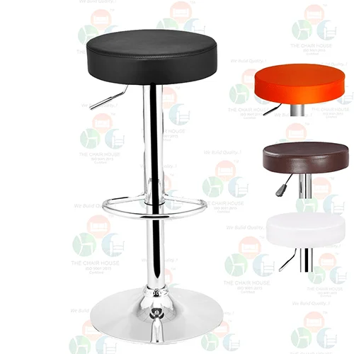 B01 - PU 360&deg; Height Adjustable Kitchen/Office/Bar Stool in Black