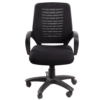 C73- 805 Ergonomic Mesh Back Home Office Revolving Chair with Tilting Mechanism Black