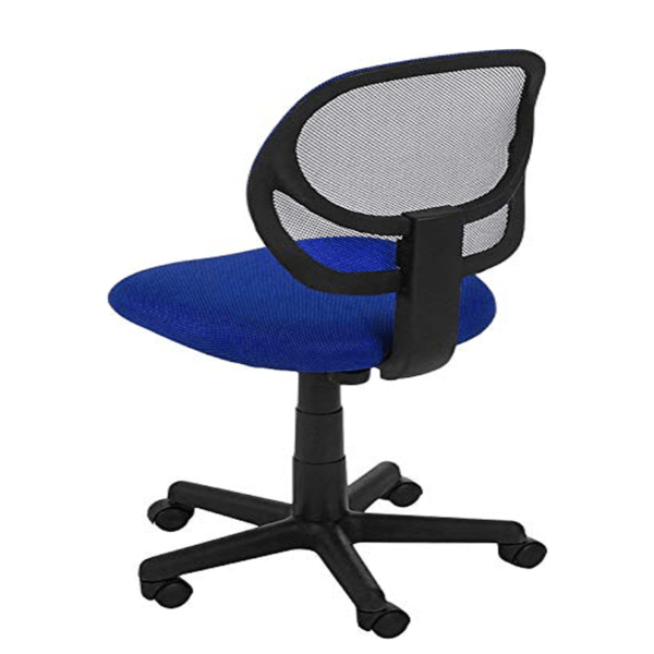 803 Mesh Armless Office Chair Mid-Back Computer Desk Chair (Blue) 14 803 Mesh Armless Office Chair  Mid-Back Computer Desk Chair (Blue)