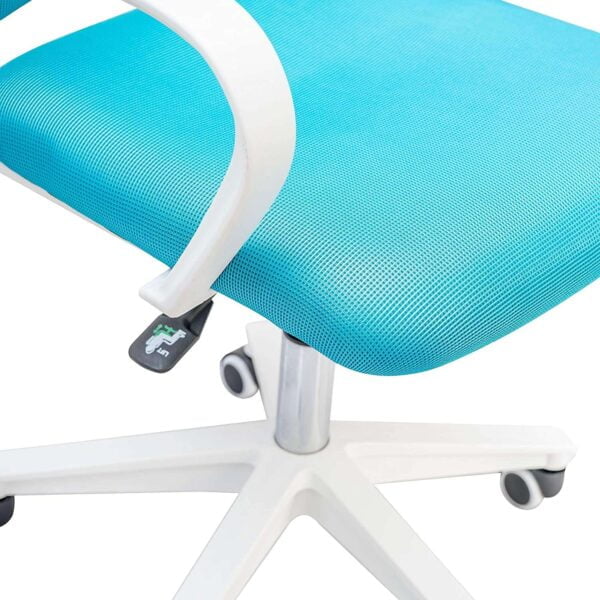 C92 Max Mesh Office Chair | White Frame, Revolving, (Standard Blue) 7 C92 Max Mesh Office Chair | White Frame, Revolving, (Standard Blue)