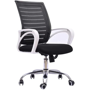 Boom Medium Back Office Chrome Base Chair Suitable For Work From Home,Study Chair,With Breathable Mesh ( Back)