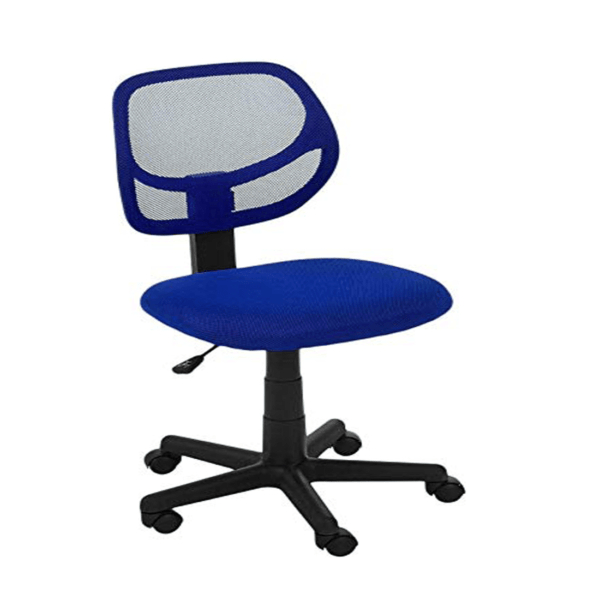803 Mesh Armless Office Chair Mid-Back Computer Desk Chair (Blue) 18 803 Mesh Armless Office Chair  Mid-Back Computer Desk Chair (Blue)