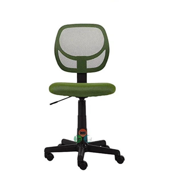 803 Mesh Armless Mid-Back Office Chair | Computer Desk Task Chair (Green)