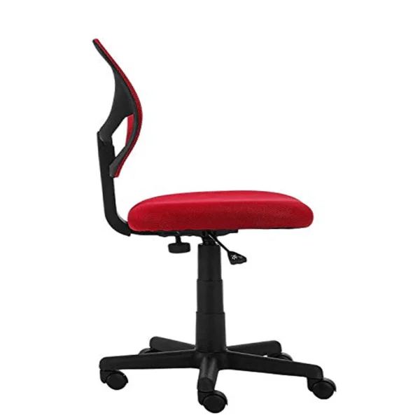803 Mesh Armless Mid-Back Office Chair | Computer Desk Task Chair (Red)