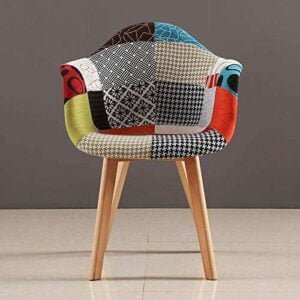 Fabric Cushion with Sturdy Wooden Legs Dining Chair for Living Room, Lounge Chair, Cafe Chair, Side Chair, Accent Chair, Kitchen